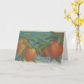 Pfirsiche Karte (Gelbe Blume)