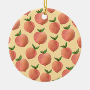 Pfirsiche Keramik Ornament