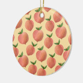Pfirsiche Keramik Ornament (Links)