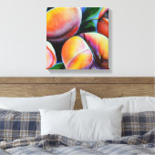 Pfirsiche Leinwanddruck (Insitu (Schlafzimmer))