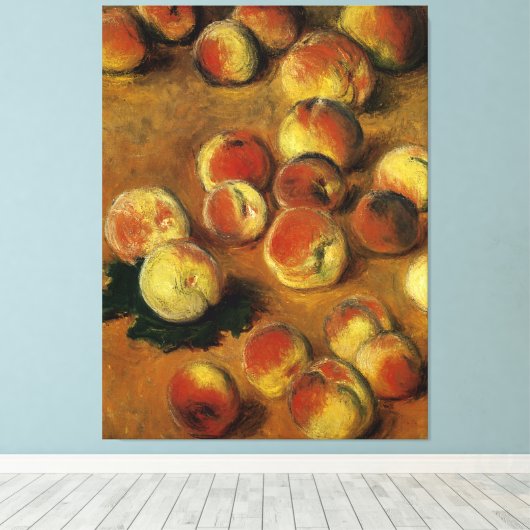 Pfirsiche Leinwanddruck (Insitu (Holzboden))