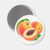 Pfirsiche Magnet (Vorderseite/Rückseite)