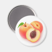Pfirsiche Magnet (Vorderseite/Rückseite)