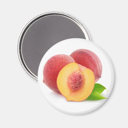 Pfirsiche Magnet (Vorderseite/Rückseite)
