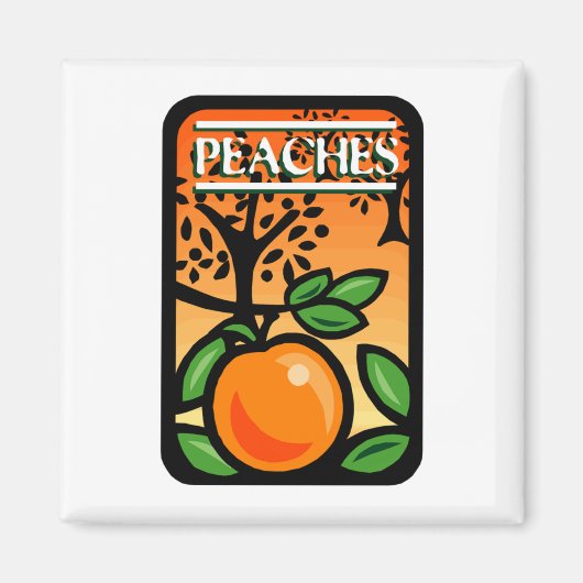 Pfirsiche Magnet (Vorne)