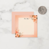 Pfirsiche Mitteilungskarte (Vorderseite/Rückseite Beispiel)