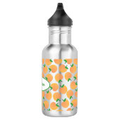 Pfirsiche Niedlich Kinder Wasserflasche mit Name (Rechts)