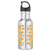 Pfirsiche Niedlich Kinder Wasserflasche mit Name (Rückseite)