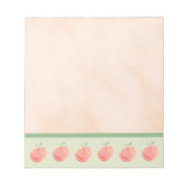 Pfirsiche Notizblock (Vorderseite)