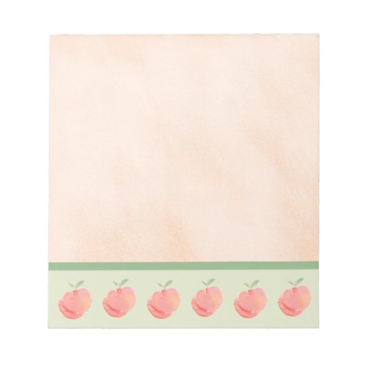 Pfirsiche Notizblock (Vorderseite)