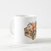 Pfirsiche Obst Kaffeetasse (Vorderseite Links)