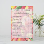 Pfirsiche - Over oder under Brautparty (Stehend Vorderseite)