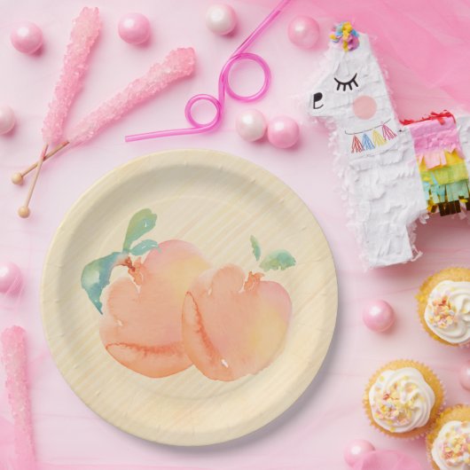 Pfirsiche Pappteller (Party)