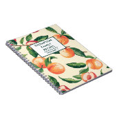 Pfirsiche Personalisiert Rezept Notizblock (Rechte Seite)