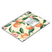 Pfirsiche Personalisiert Rezept Notizblock (Linke Seite)