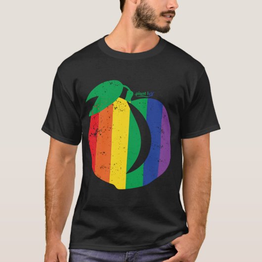 Pfirsiche, Pflaumenfrucht, runder Hintern, B T-Shirt (Vorderseite)