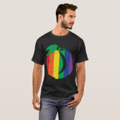 Pfirsiche, Pflaumenfrucht, runder Hintern, B T-Shirt (Vorne ganz)
