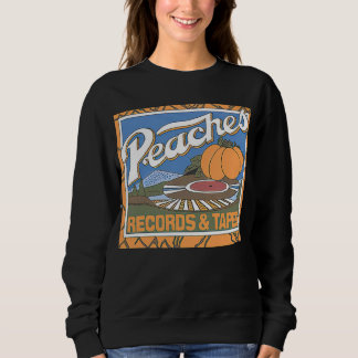 Pfirsiche Platten Platten und Bänder Sweatshirt