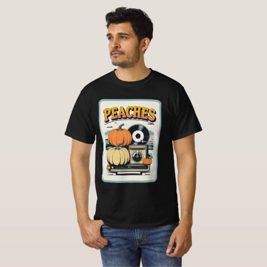Pfirsiche Platten T-Shirt (Vorne ganz)