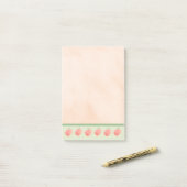 Pfirsiche Post-it Klebezettel (Auf Schreibtisch)