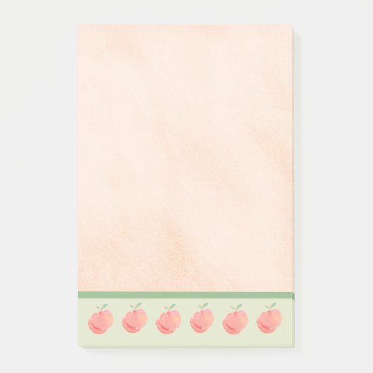 Pfirsiche Post-it Klebezettel (Vorderseite)