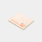 Pfirsiche Post-it Klebezettel (angewinkelt)