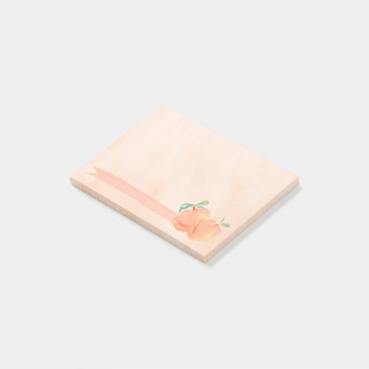 Pfirsiche Post-it Klebezettel (angewinkelt)