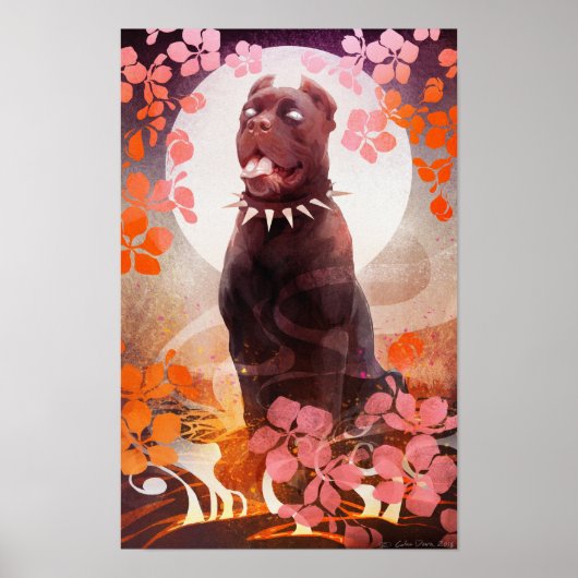 Pfirsiche Poster (Vorne)