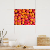 Pfirsiche Poster (Küche)