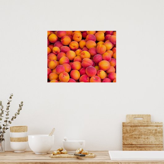 Pfirsiche Poster (Küche)