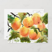 Pfirsiche! Postkarte (Vorne/Hinten)