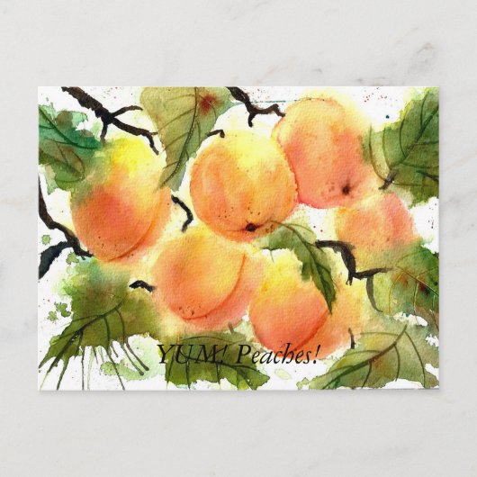 Pfirsiche! Postkarte (Vorderseite)