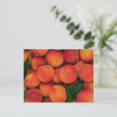 Pfirsiche Postkarte (Stehend Vorderseite)