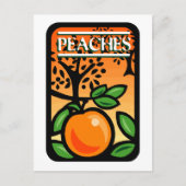 Pfirsiche Postkarte (Vorderseite)