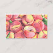 Pfirsiche - Rezept für die Braut Begleitkarte (Rückseite)