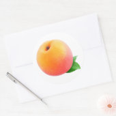 Pfirsiche Runder Aufkleber (Umschlag)
