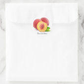 Pfirsiche Runder Aufkleber (Tasche)