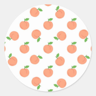 Pfirsiche Runder Aufkleber