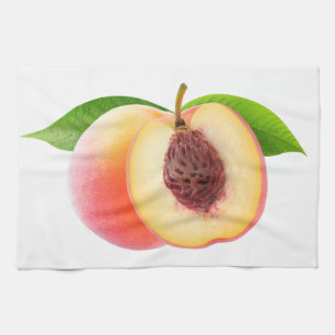 Pfirsiche schneiden geschirrtuch