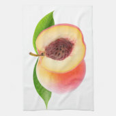 Pfirsiche schneiden geschirrtuch (Vertikal)