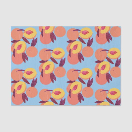 Pfirsiche Seidenpapier (Vorderseite)