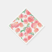 Pfirsiche Serviette (Ecke)