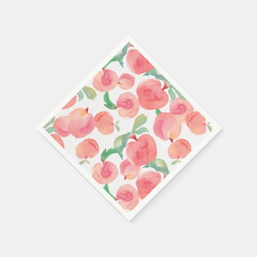 Pfirsiche Serviette (Ecke)