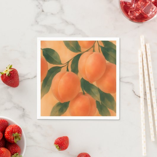 Pfirsiche Serviette (Beispiel)