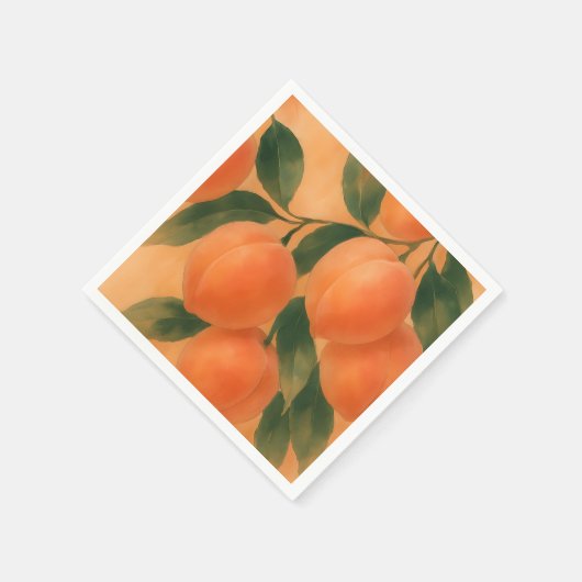 Pfirsiche Serviette (Ecke)