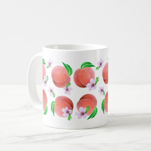 Pfirsiche Tasse (Vorderseite Links)