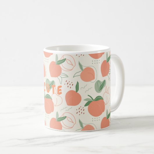 Pfirsiche Tasse (VorderseiteRechts)