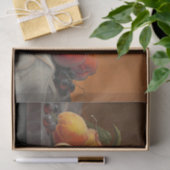 Pfirsiche, Trauben und Äpfel, dekoupage Seidenpapier (Geschenk)