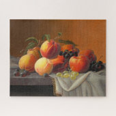 Pfirsiche, Trauben und Äpfel Puzzle (Horizontal)