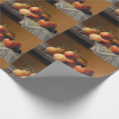 Pfirsiche, Trauben und Äpfel von Severin Roesen Geschenkpapier (Ecke)